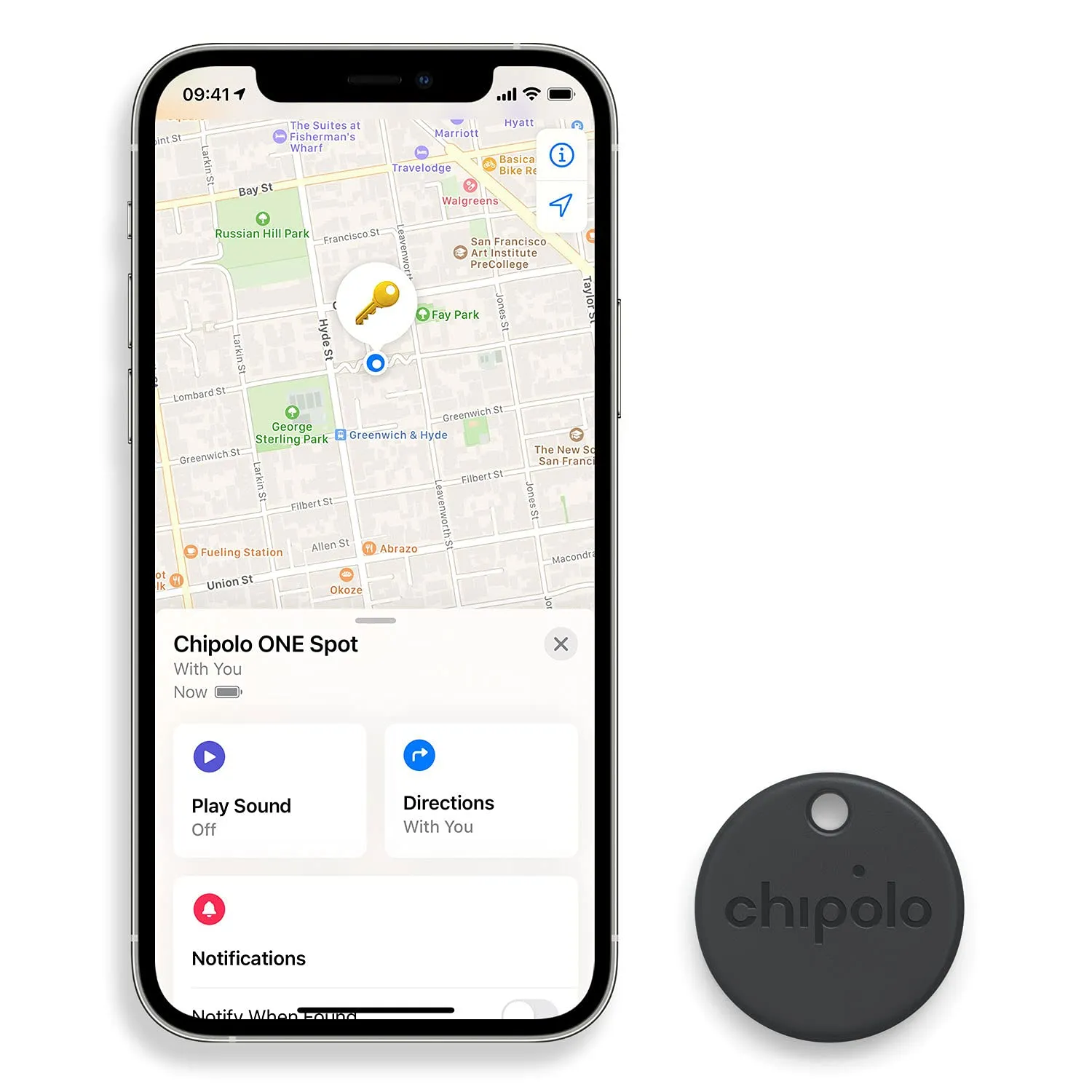 Chipolo ONE Spot localisateur pack de 4 noir