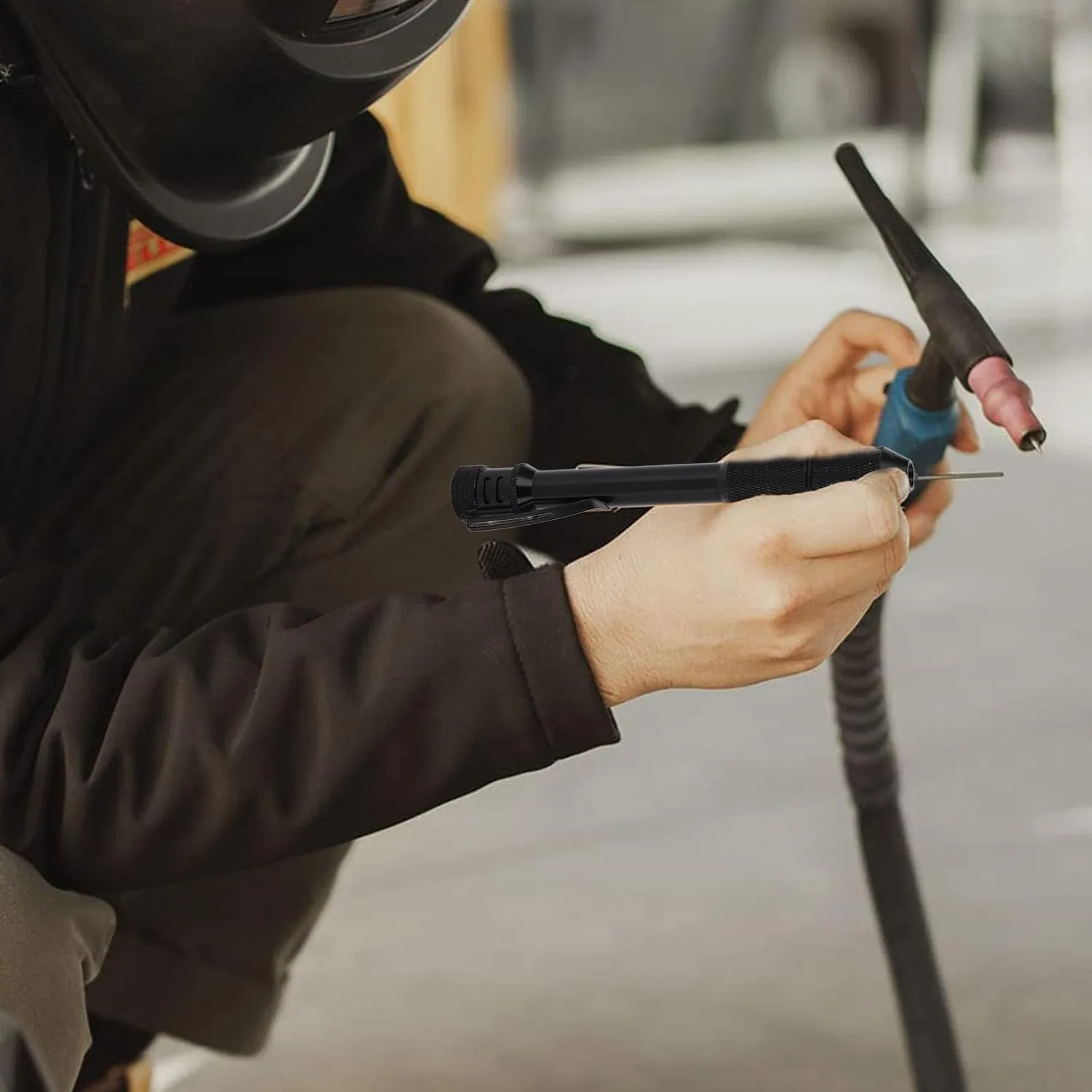 Garosa stylo de soudage TIG alimentation fil 1 à 3,2 mm noir
