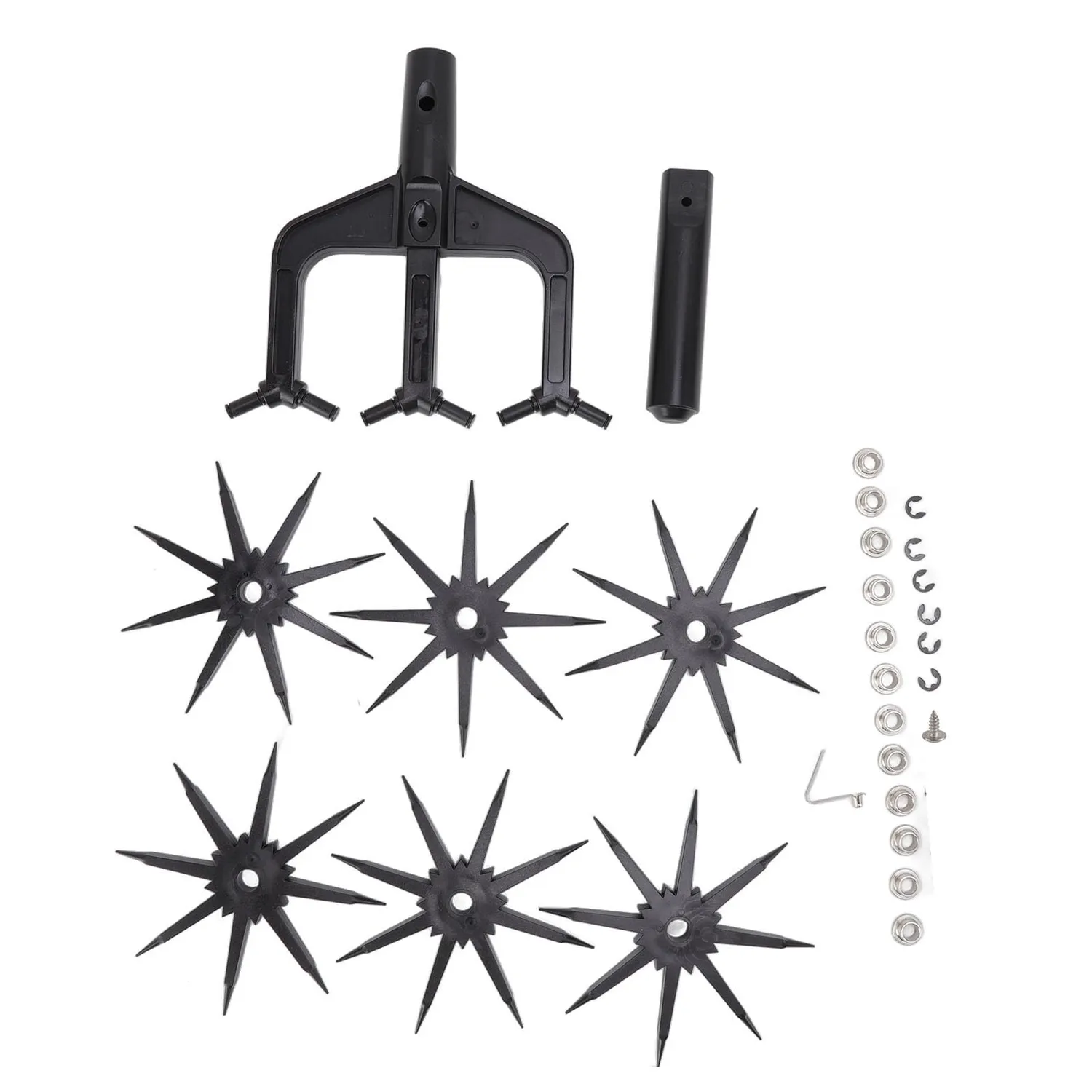 Garosa Cultivateur rotatif 2 en 1, 20 pièces, dents longues