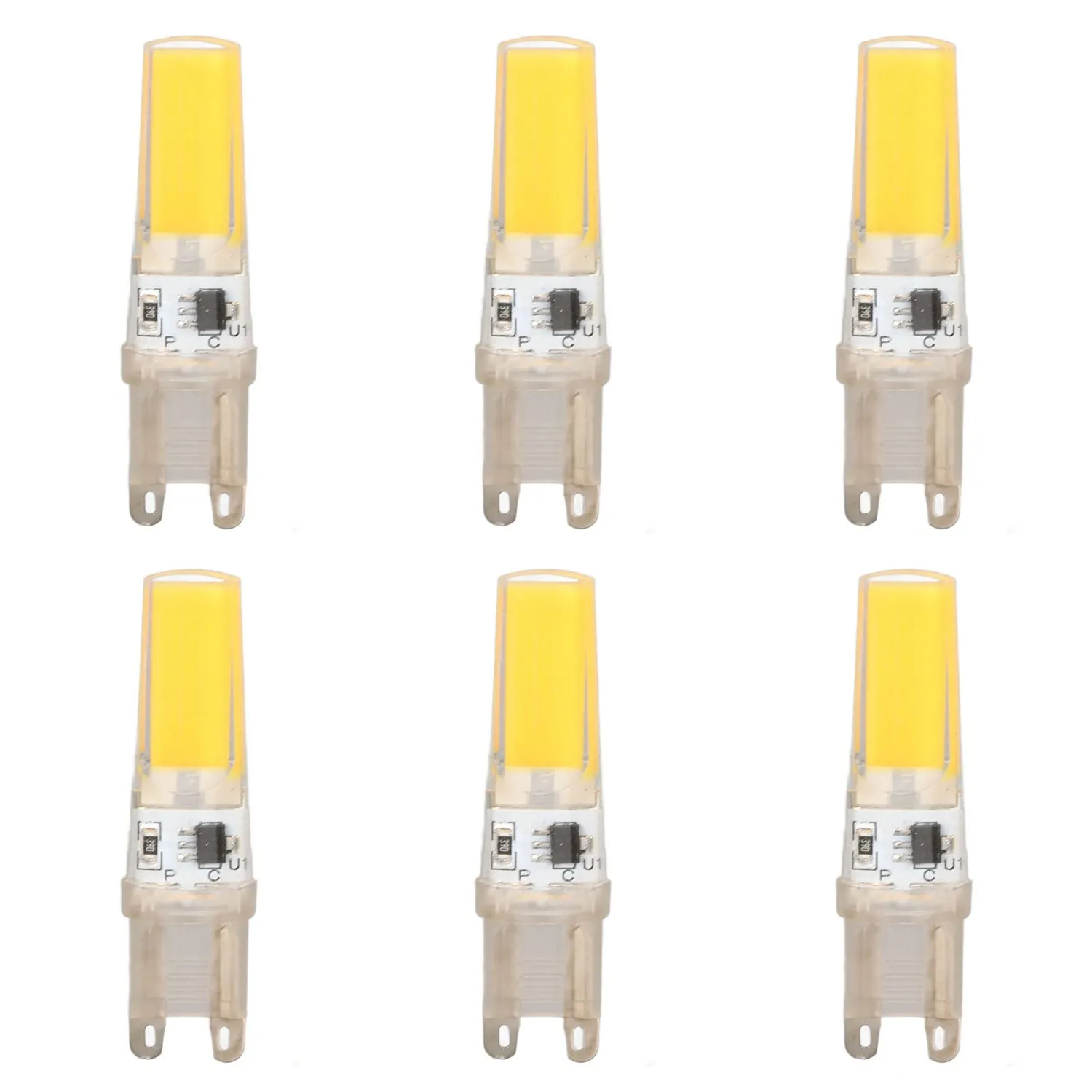Garosa ampoules LED G9 9W dimmable blanc chaud lot 6