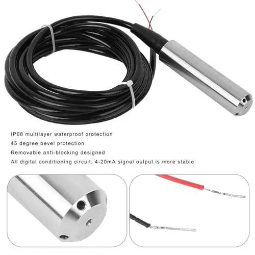 Garosa TL-136 capteur de niveau 0–3 m 4–20 mA inox 304