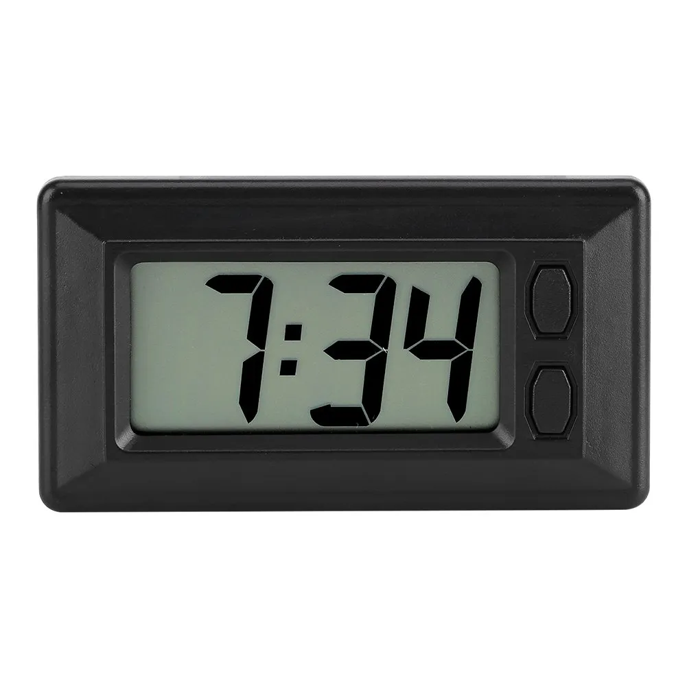 Garosa horloge numérique LCD pour voiture avec adhésif