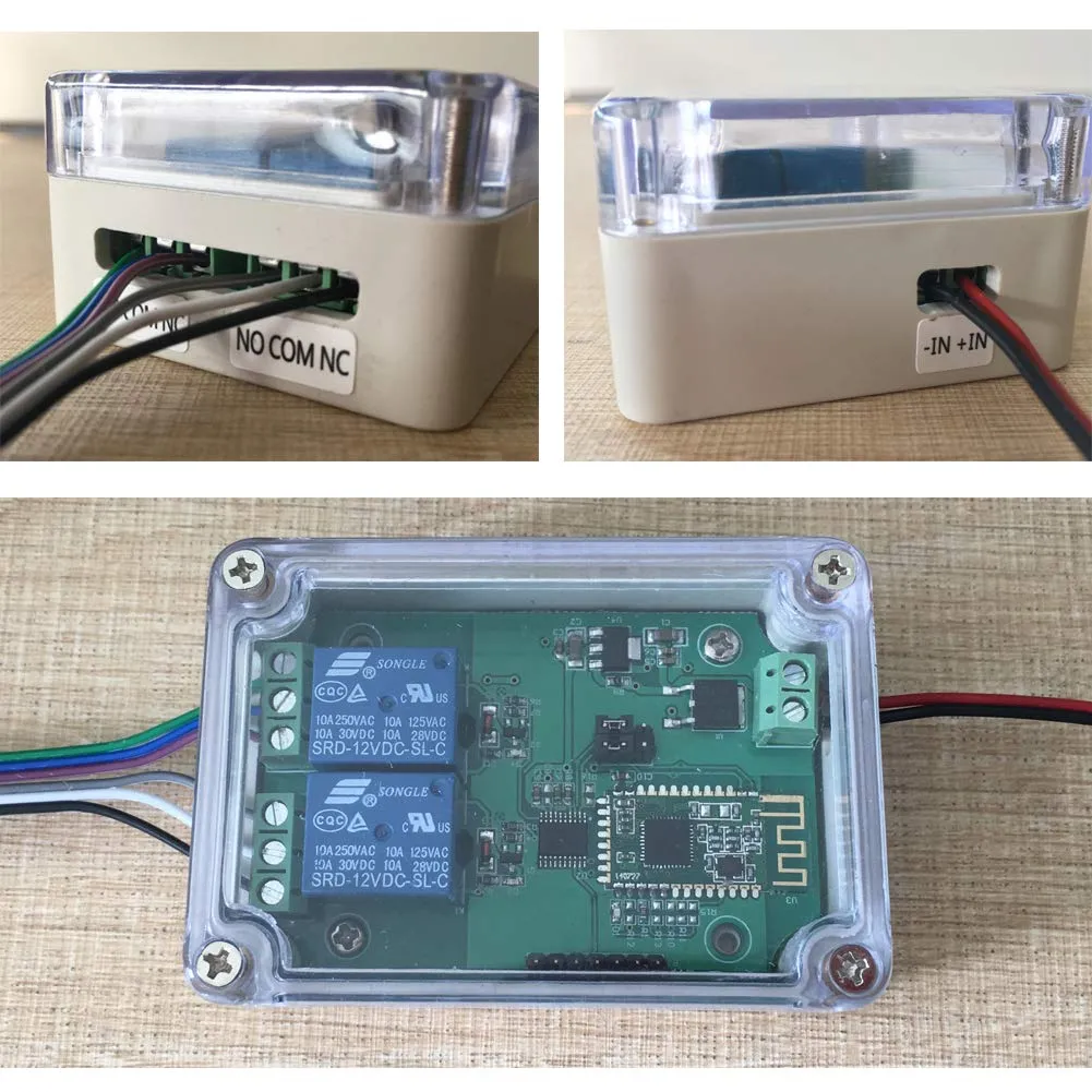 DSD TECH SH-HC-08 module relais Bluetooth BLE 4.0 12 V, 2 canaux