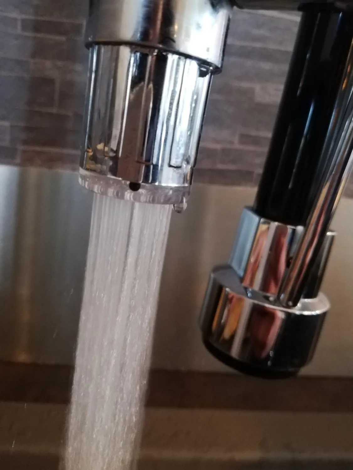 Garosa embout de robinet LED à température inox