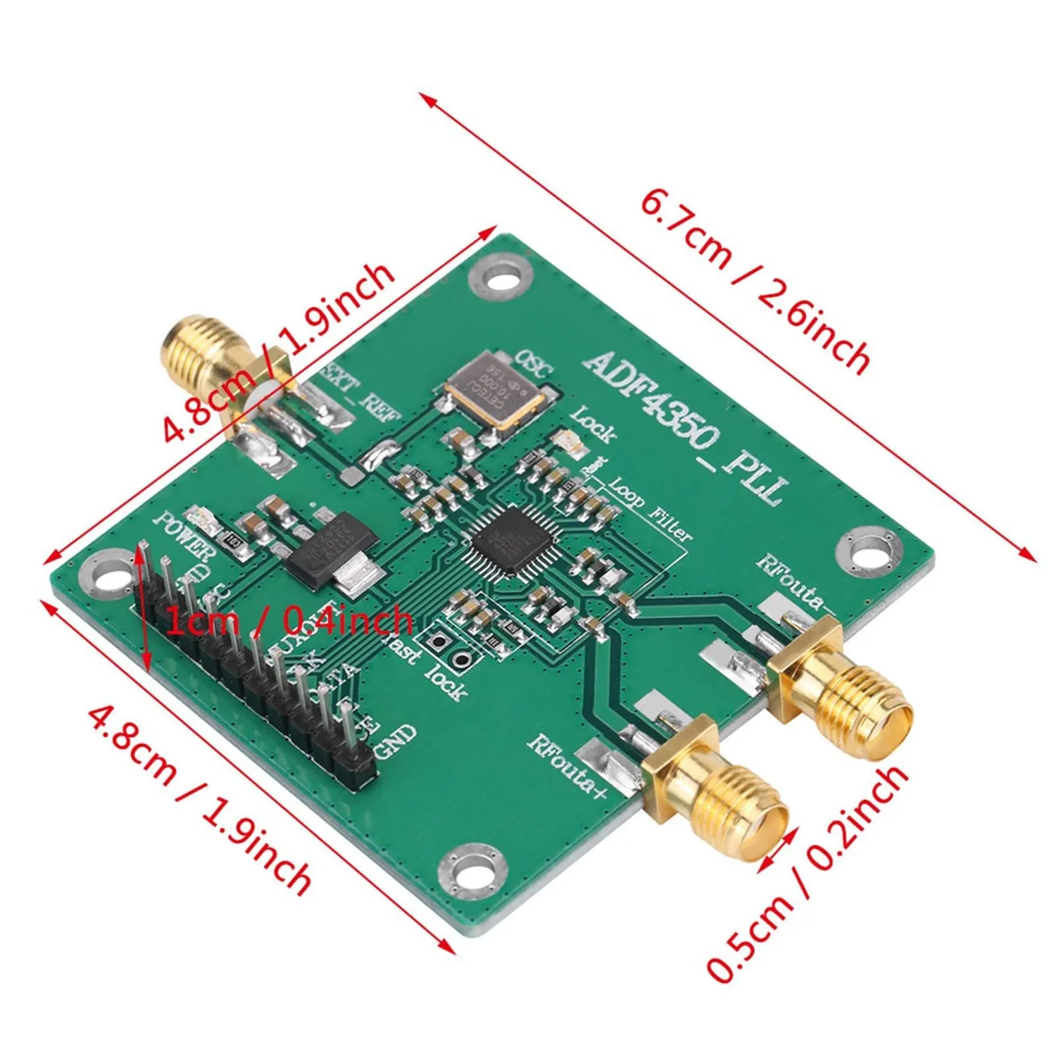 Garosa ADF4350 module synthétiseur RF 137 MHz–4,4 GHz SPI