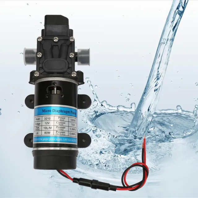 Garosa pompe à eau à diaphragme 12 V 10 L/min 120 W