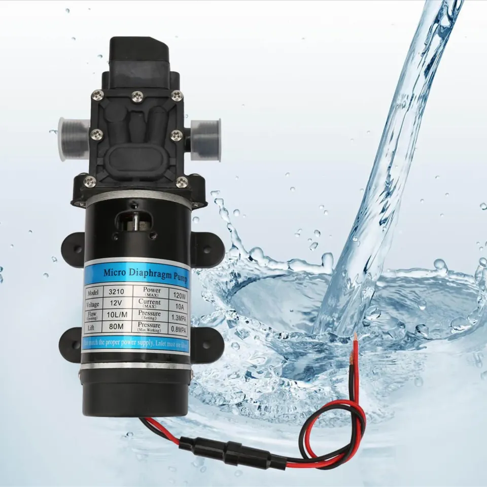Garosa pompe à eau à diaphragme 12 V 10 L/min 120 W