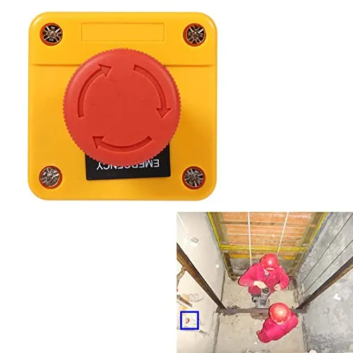 Garosa bouton d’arrêt d’urgence DPST 1 NO 1 NC rouge