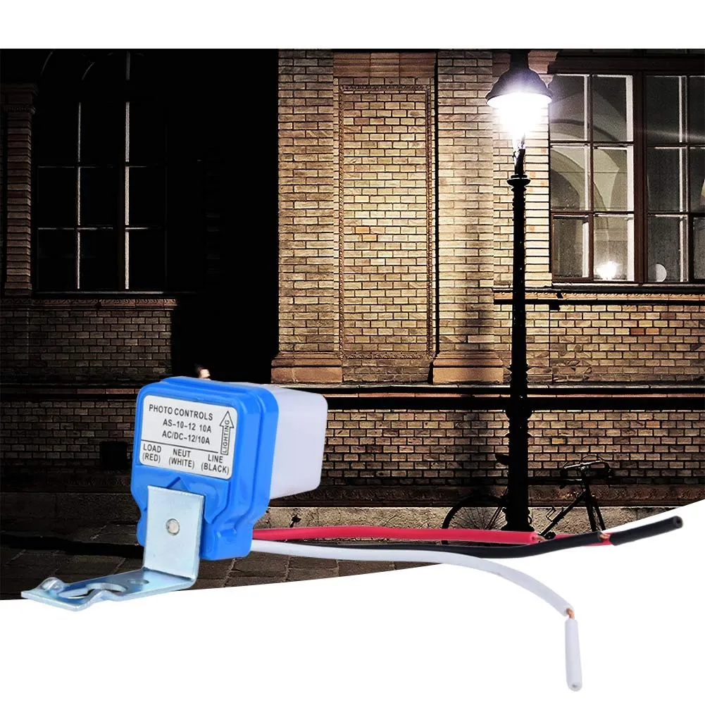 Garosa interrupteur crépusculaire 12 V 10 A pour éclairage automatique