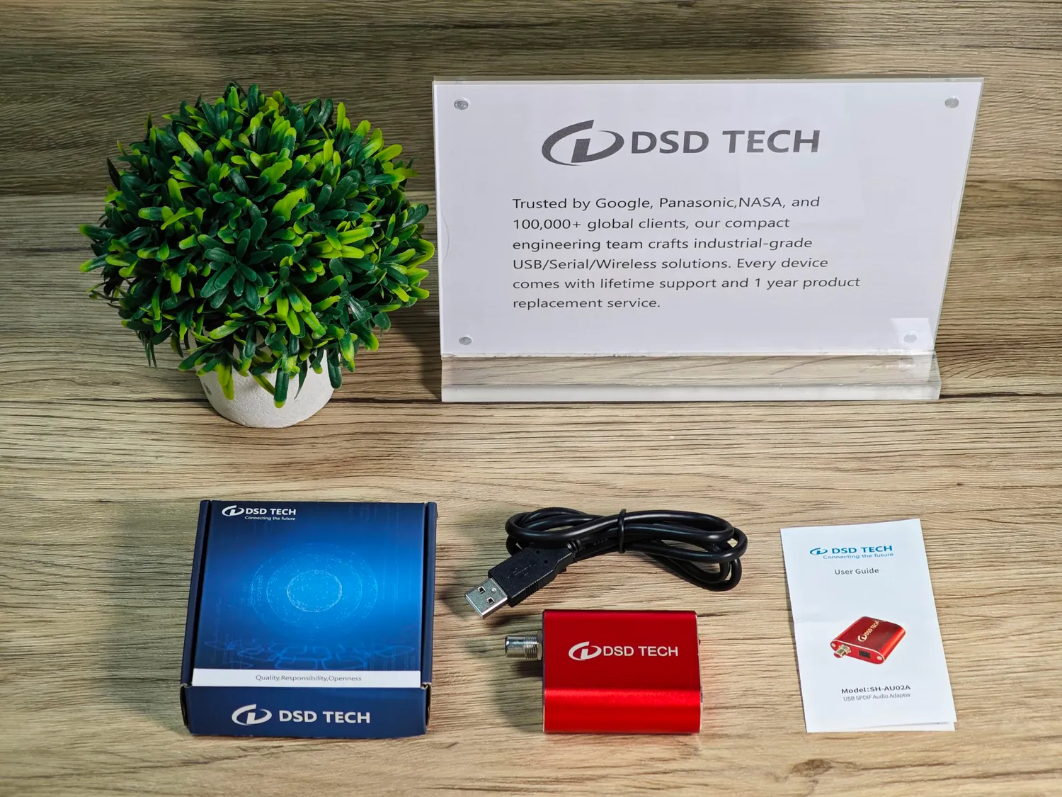 DSD TECH SH-AU02A convertisseur audio USB 96 kHz 24 bits