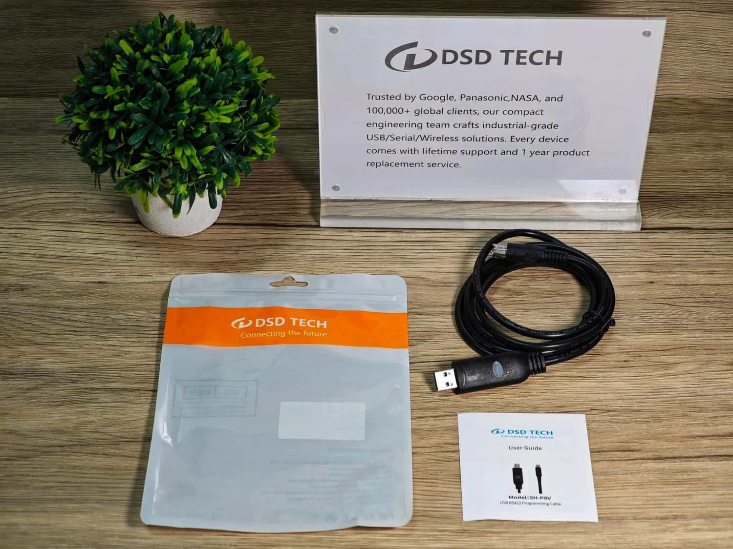 DSD TECH SH-P8V câble de programmation RS422 USB 1,5 m