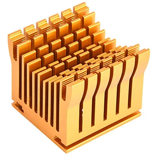 Garosa P43*40*36 dissipateur thermique 43 × 40 × 36 mm doré en aluminium