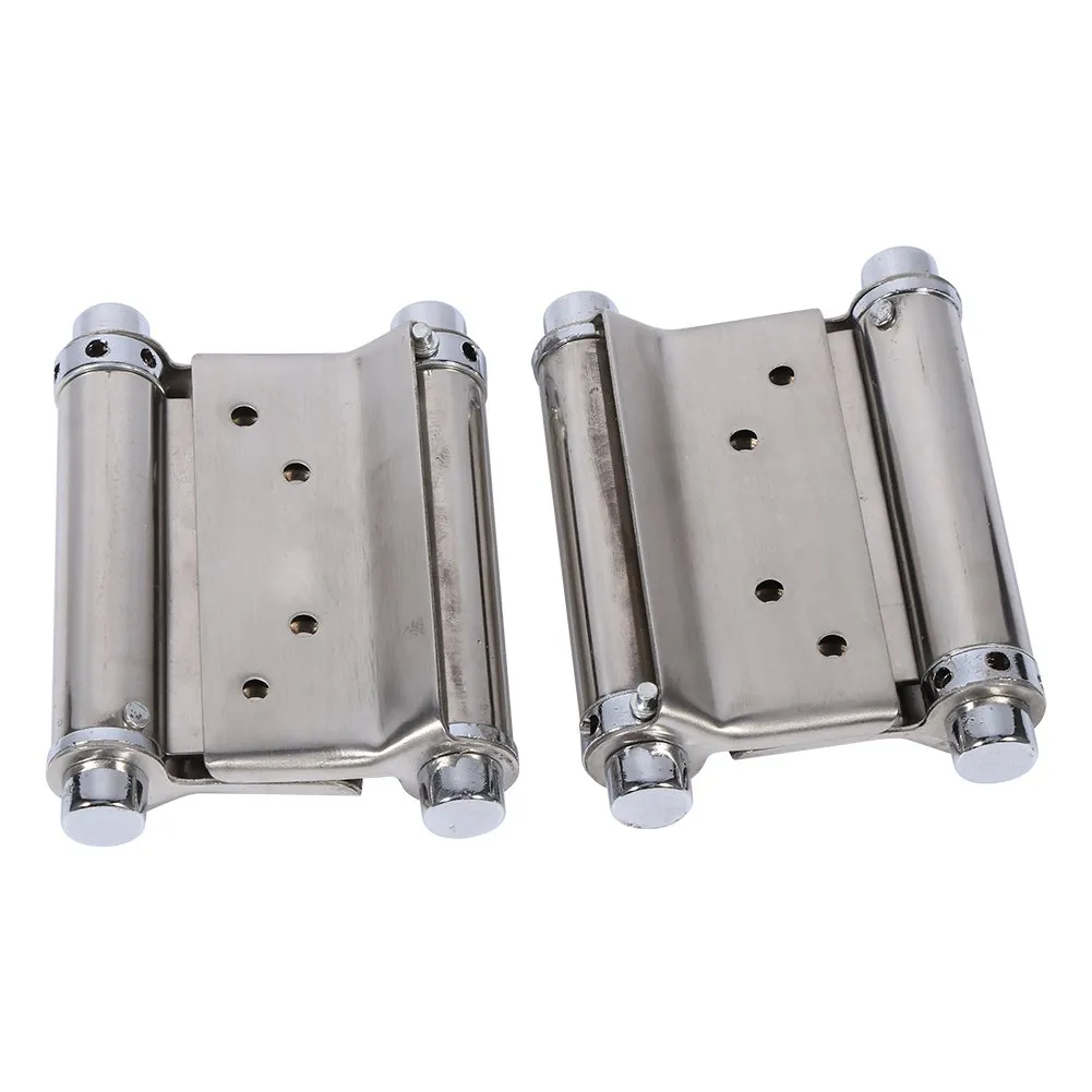 Garosa charnière à ressort double action 3 pouces, lot de 2 en inox