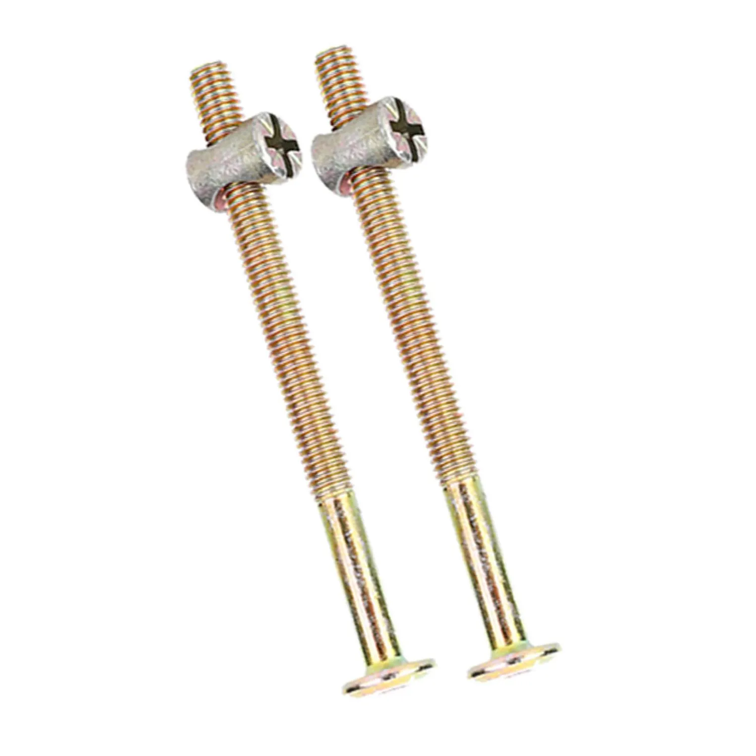 Garosa boulons d’assemblage M6 90 mm pour meubles, lot de 10 en acier zingué