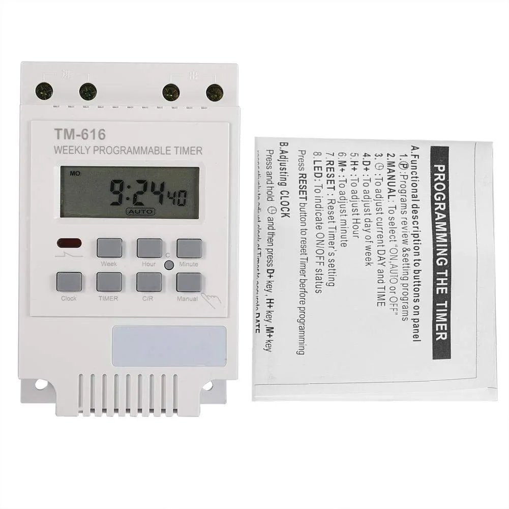 Garosa minuterie numérique LCD 12 V programmable