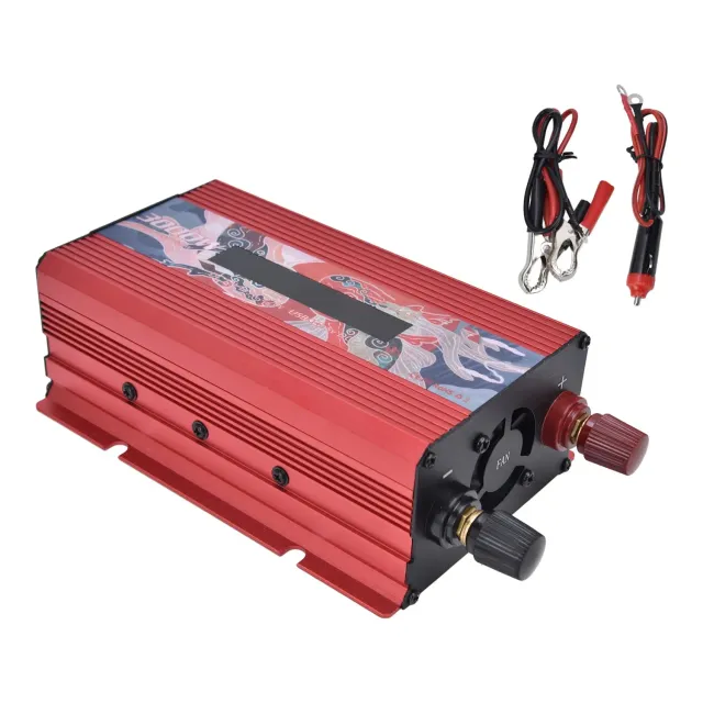 Garosa convertisseur 300 W 12 V 220 V sinusoïde pure rouge