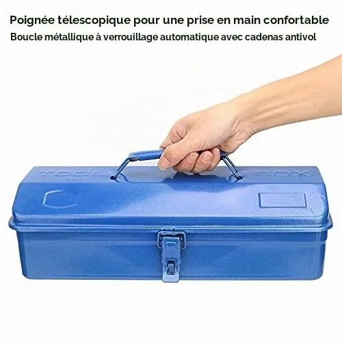 Garosa Boîte à outils fer 43x18x11 cm verrouillable