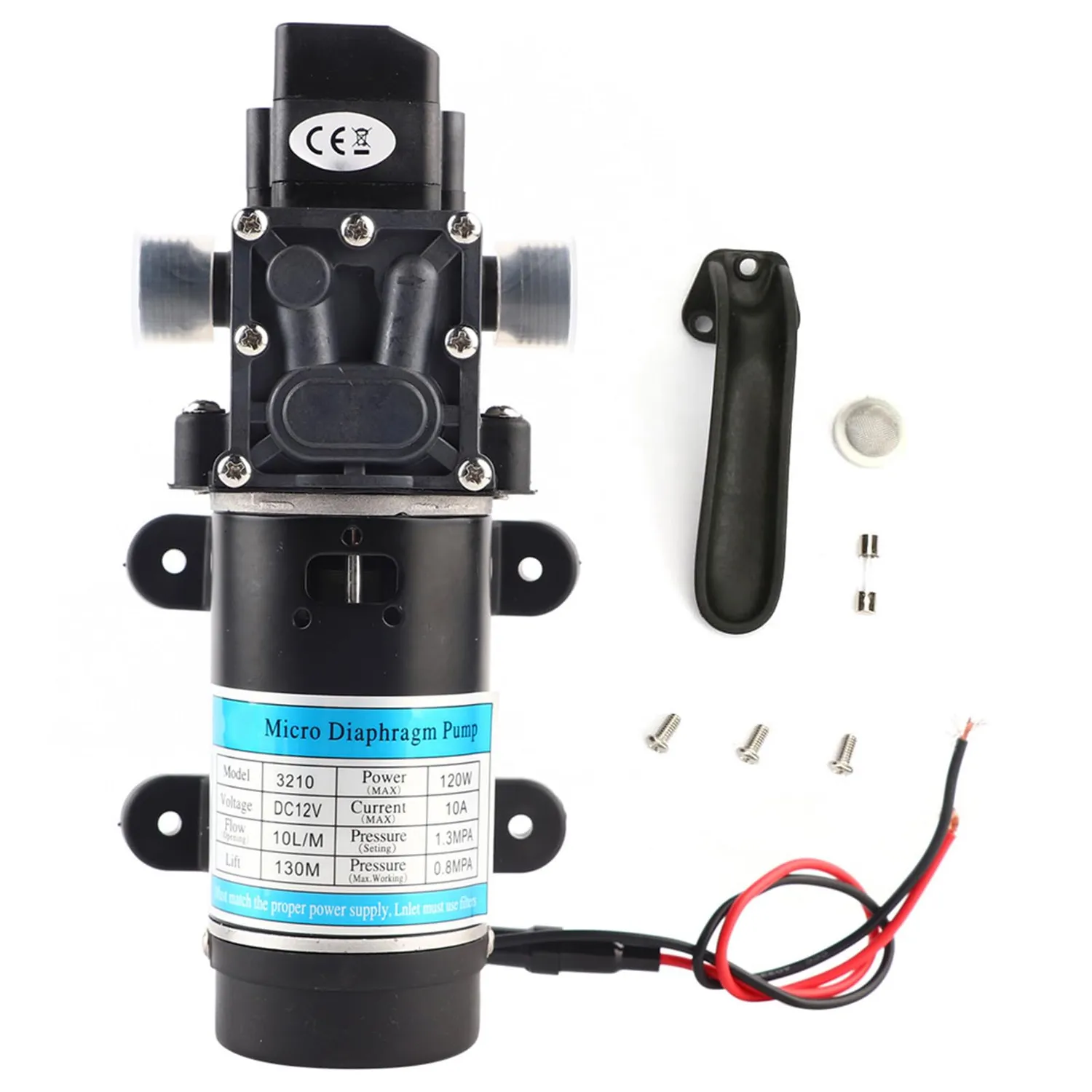 Garosa pompe à eau à diaphragme 12 V 10 L/min 120 W