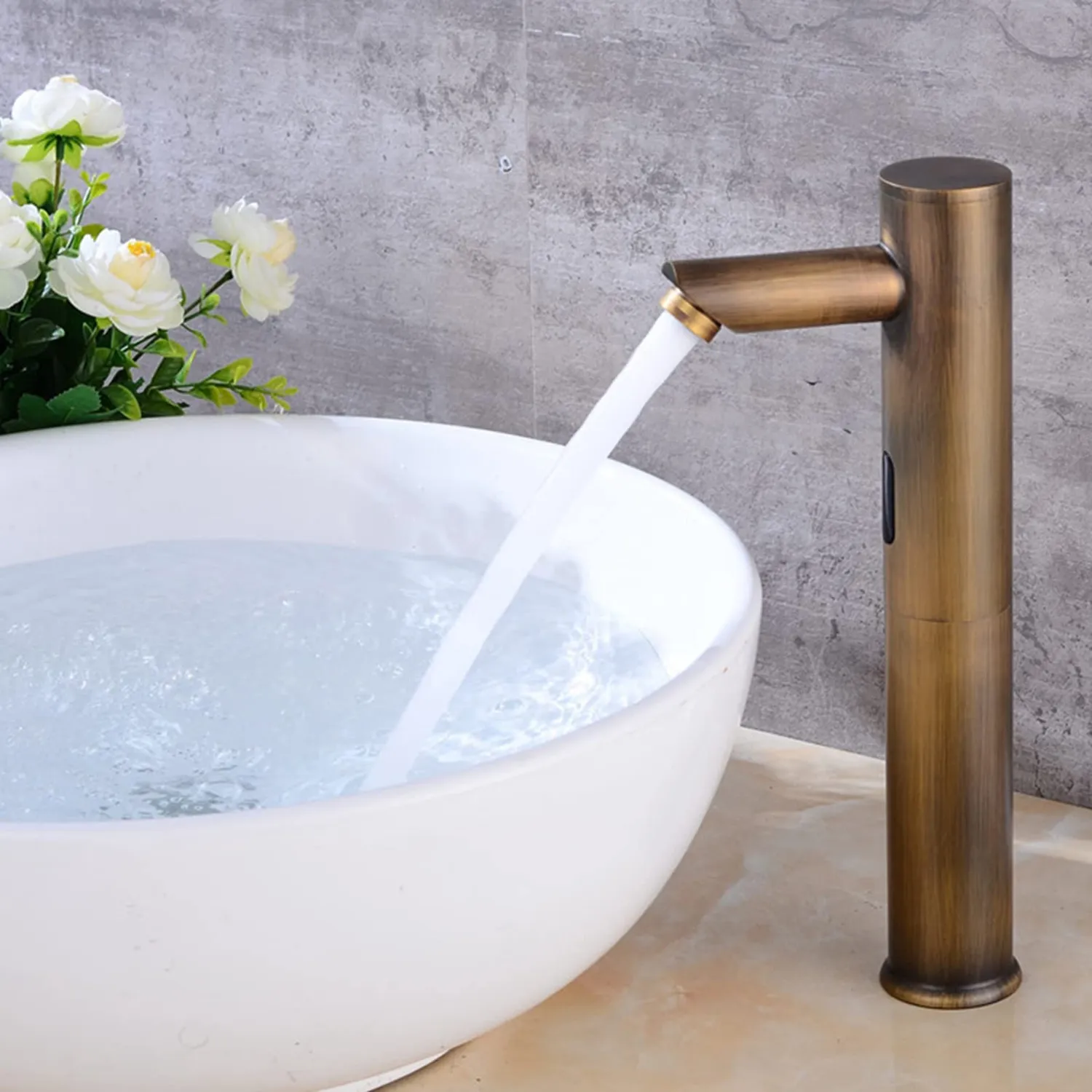 Garosa robinet lavabo capteur automatique sans contact piles
