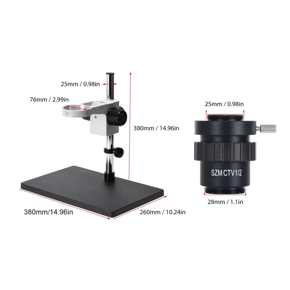 Garosa microscope trinoculaire LED 7X-45X USB labo