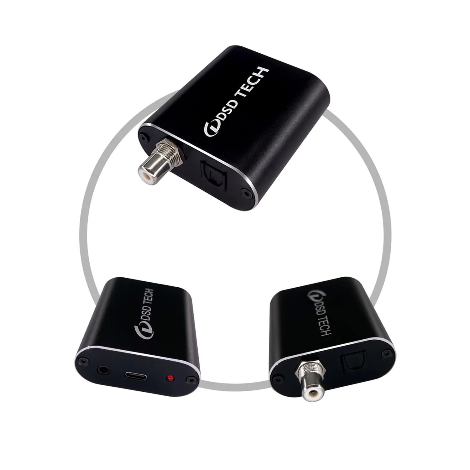 DSD TECH SH-AU01B adaptateur audio USB Toslink coaxial 3,5 mm