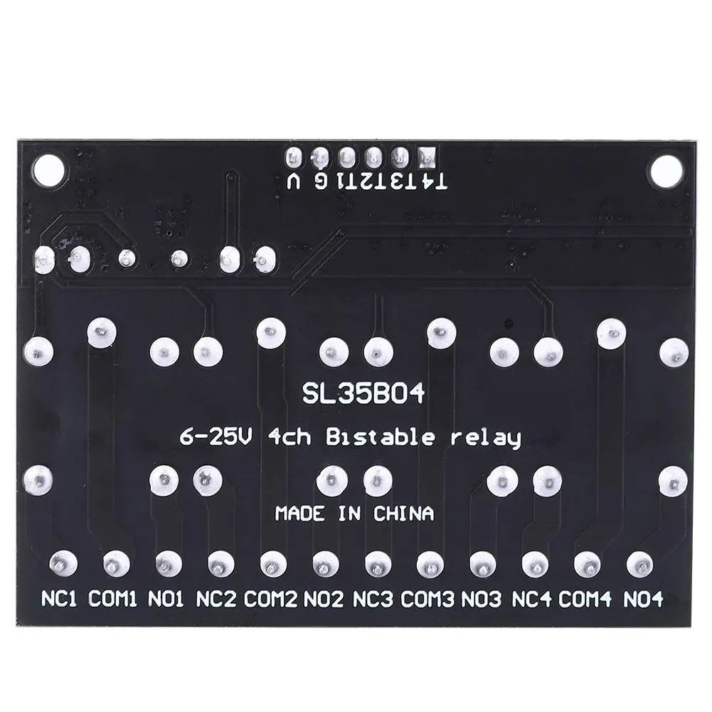 Garosa Module Relais Bistable 4 Canaux DC 6-24V 10A