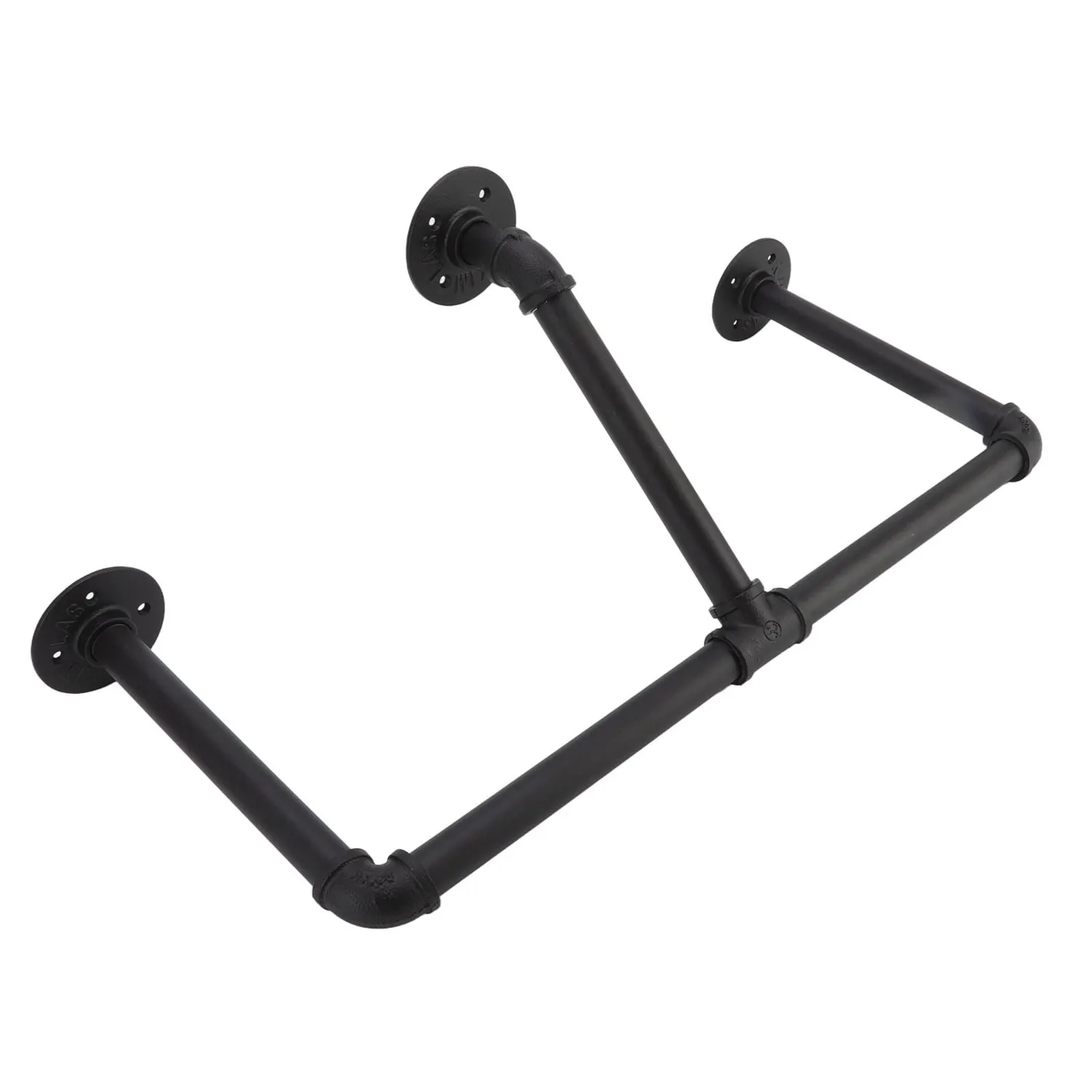 Garosa porte-manteau mural fer forgé 56x27x26cm industriel