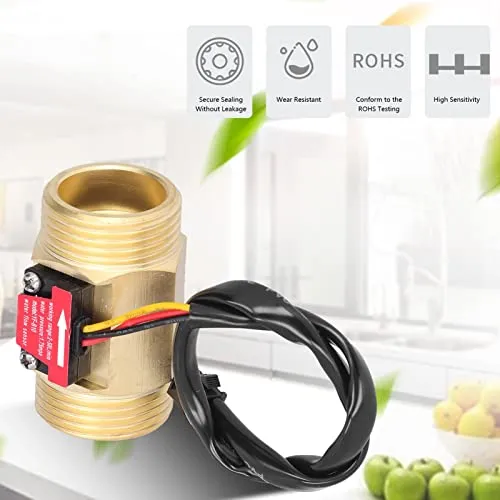 Garosa YF-B10 capteur débit eau Hall 1 pouce 2-50 L/min