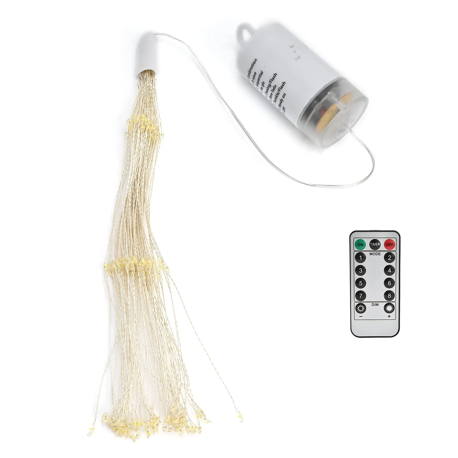 Garosa Guirlande LED feu d'artifice 180 LED télécommande