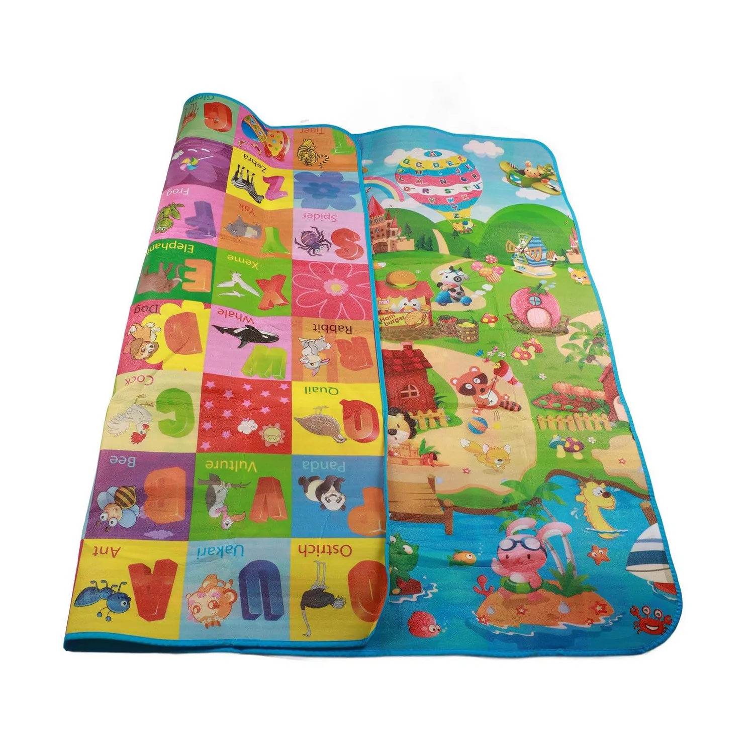 Garosa Tapis rampant pour bébé, tapis de jeu pliable imperméable