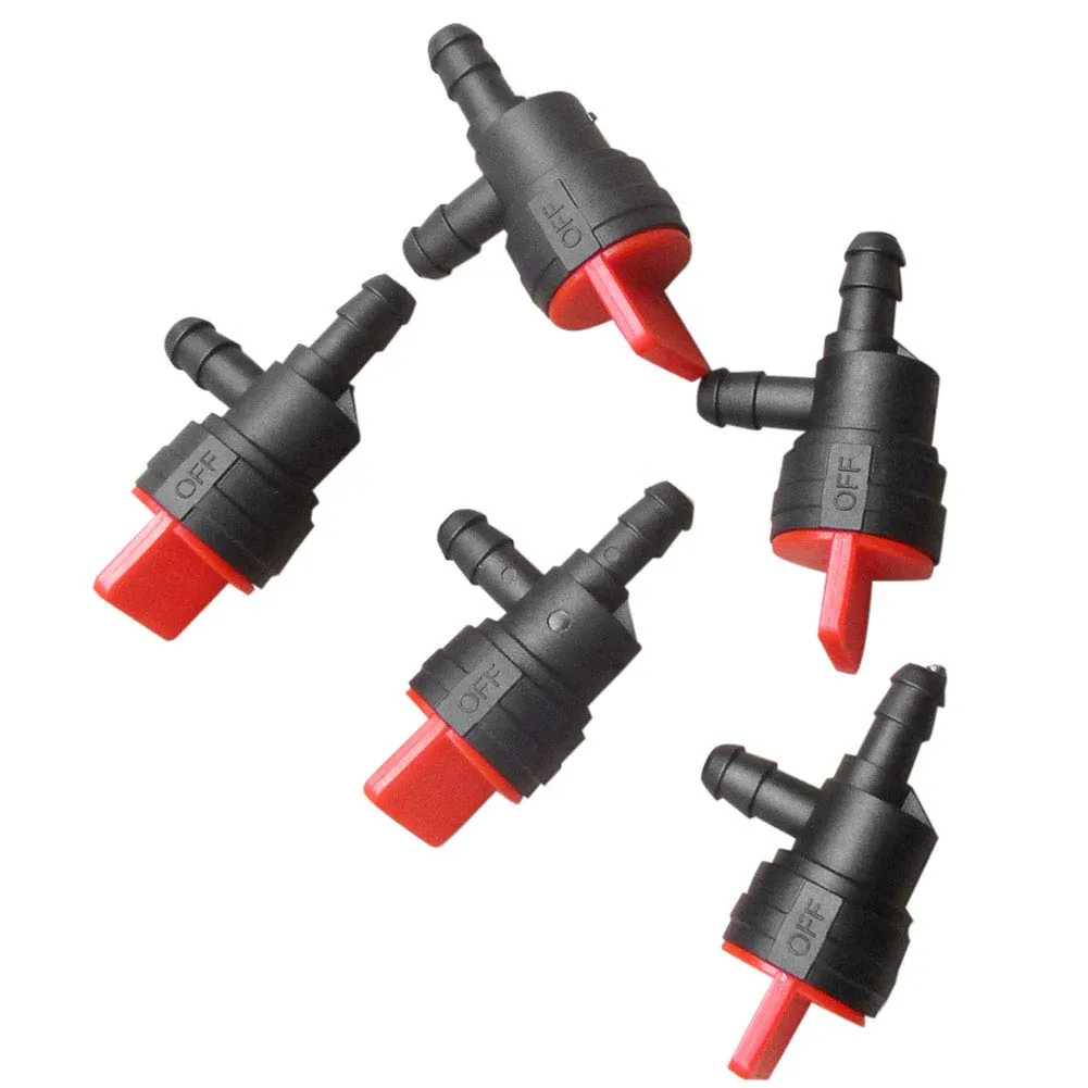 Garosa robinet d’arrêt carburant 90° 1/4 po lot de 5 en plastique