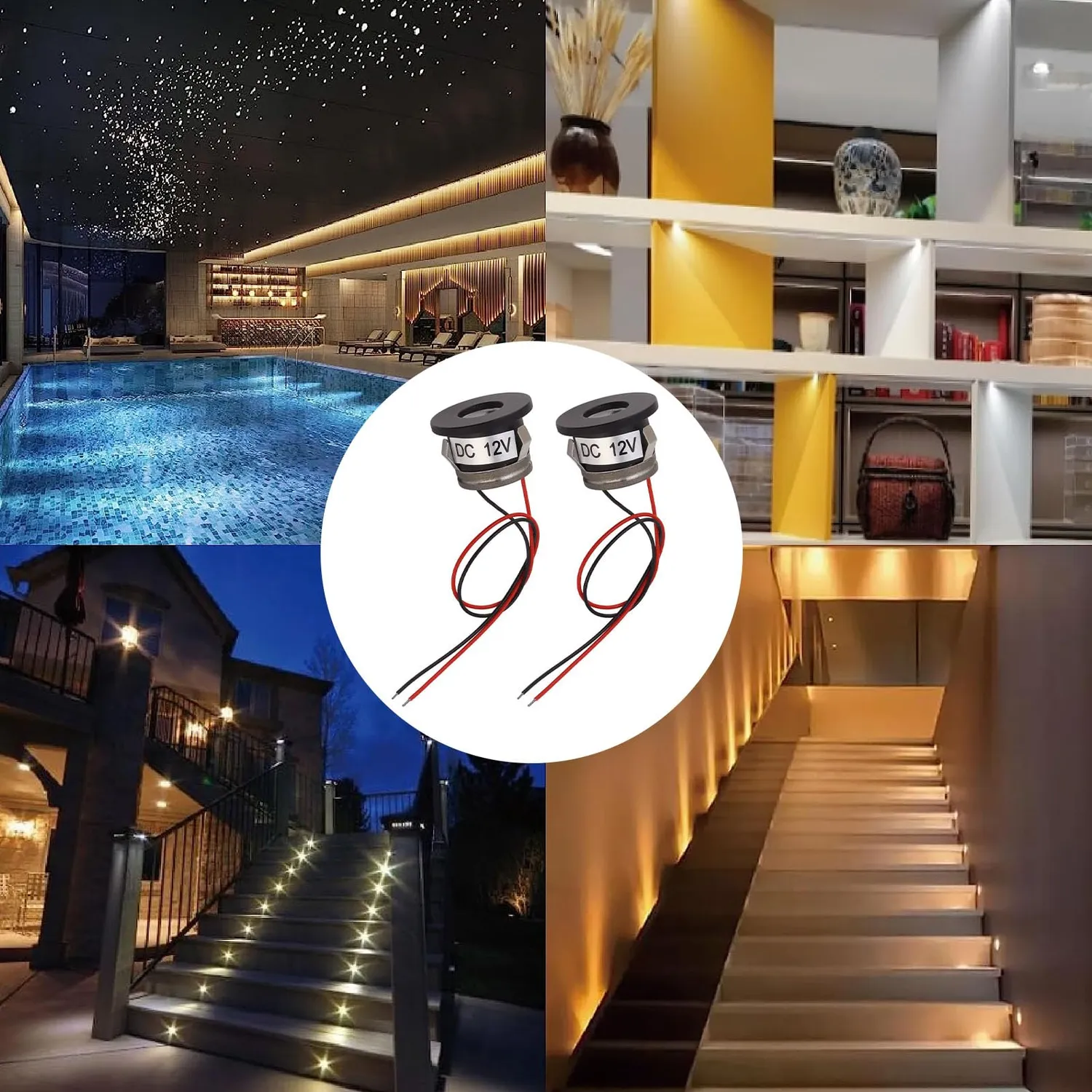Garosa Mini Spot LED Encastrable 12V 15° Lot de 2