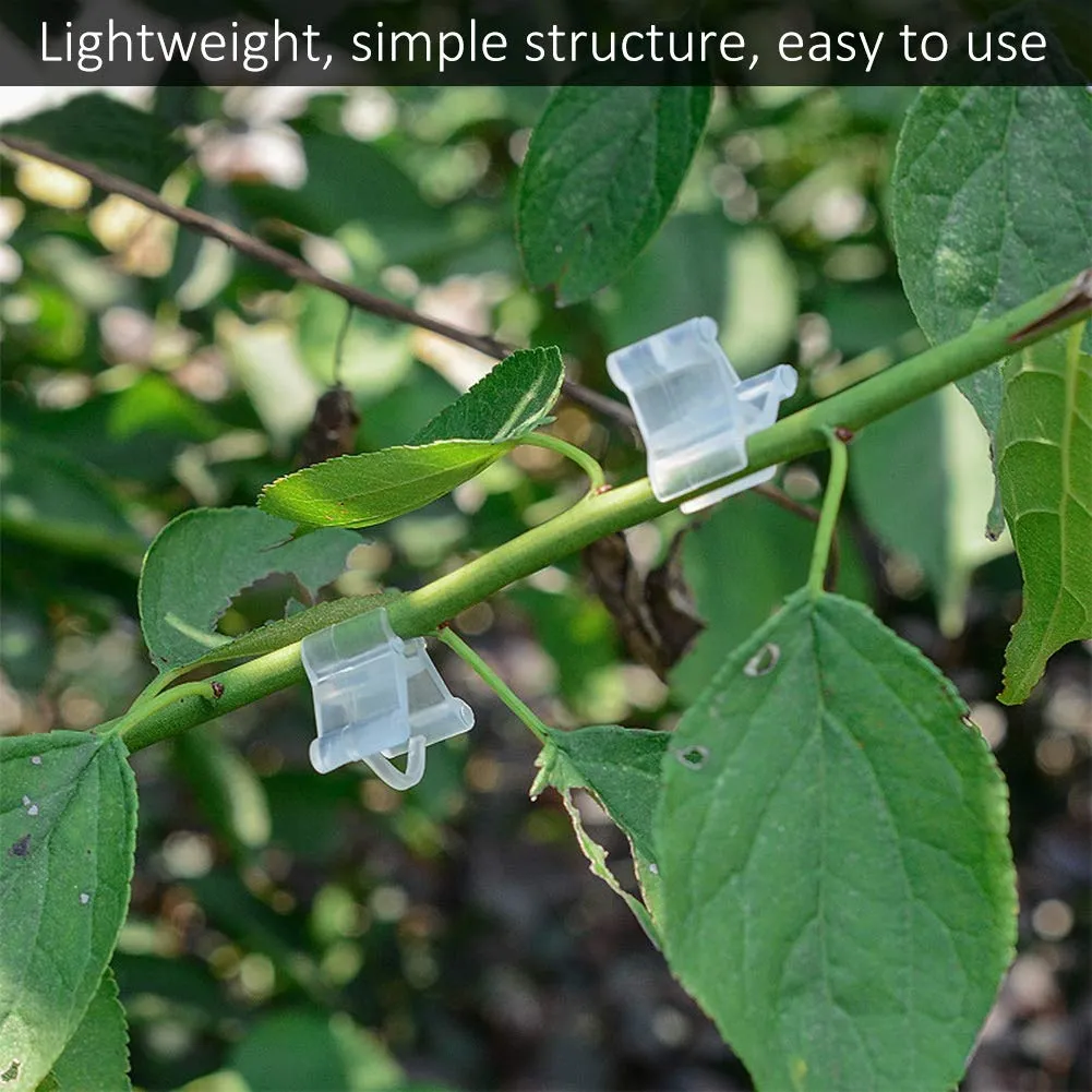 Garosa Clips de greffage pour plantes, 100 pièces transparentes