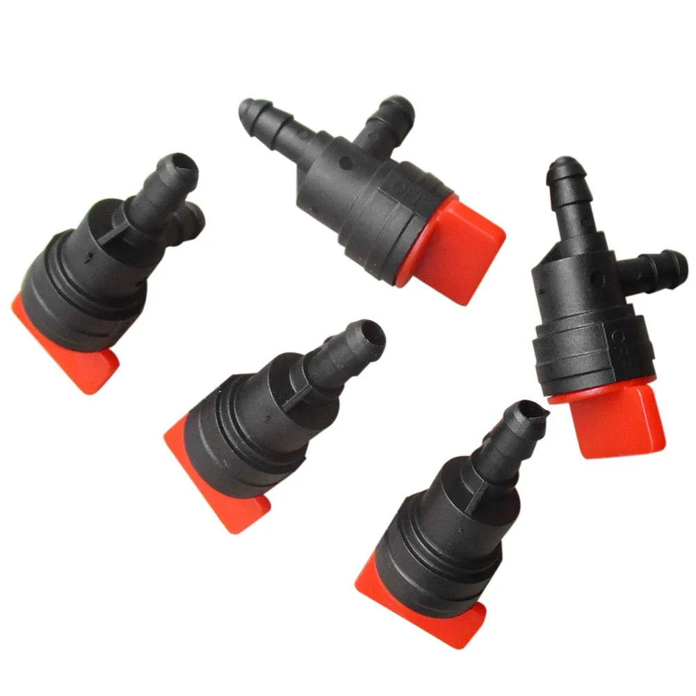Garosa robinet d’arrêt carburant 90° 1/4 po lot de 5 en plastique