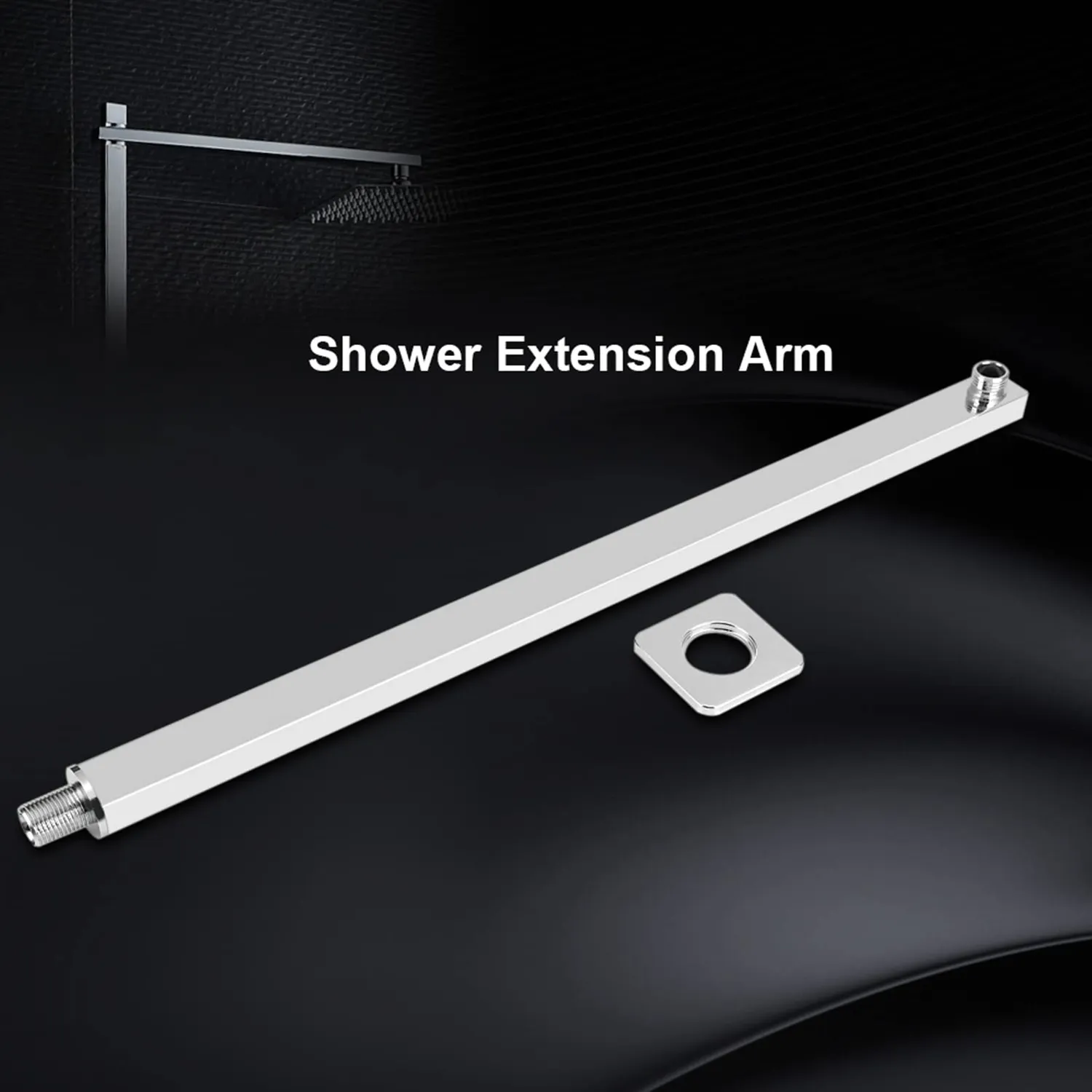 Garosa bras d’extension de douche 60 cm, filetage G1/2 chromé