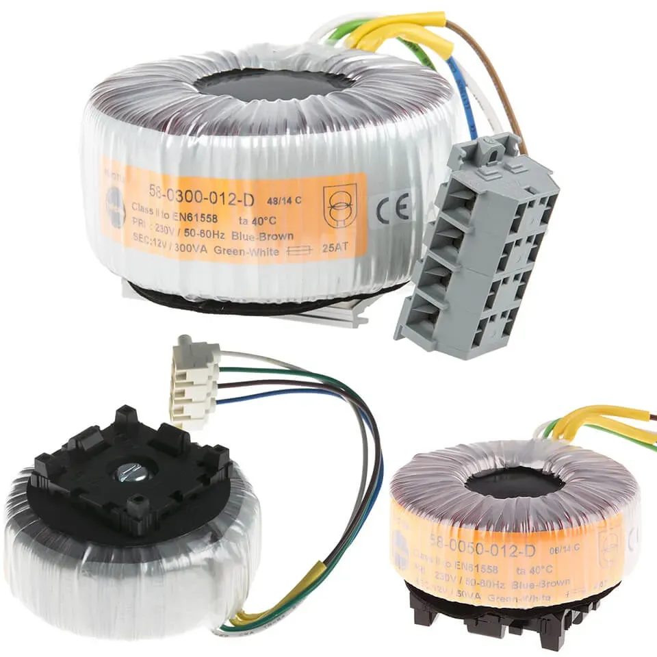 Talema 58000 Series transformateur torique 12VA à 800VA