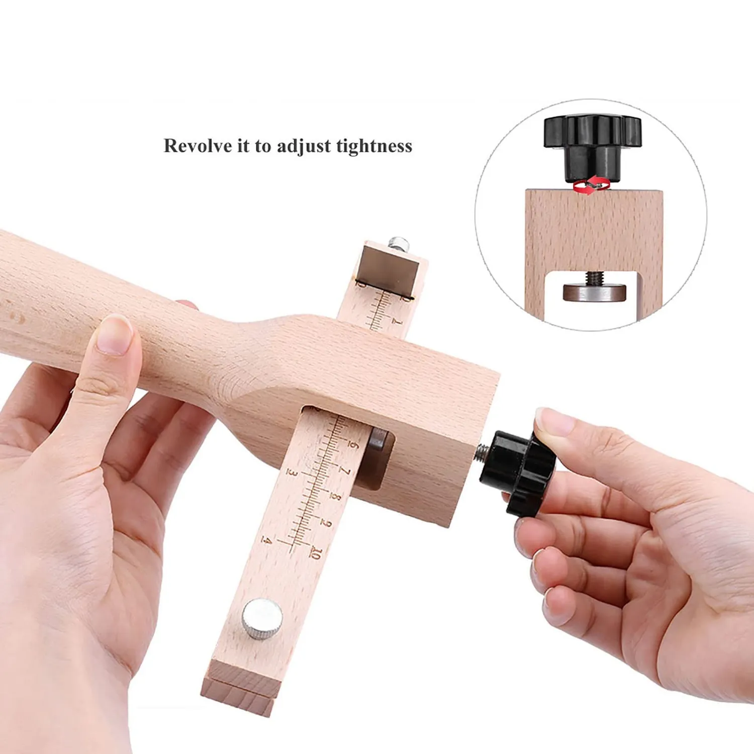 Garosa coupe-cuir réglable pour lanières 0 à 10 cm avec 5 lames