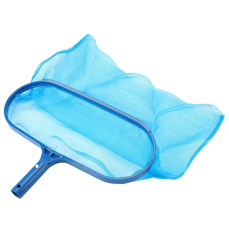 Garosa épuisette de piscine à feuilles bleu filet fin