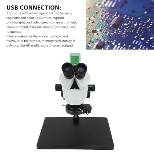 Garosa microscope trinoculaire LED 7X-45X USB labo