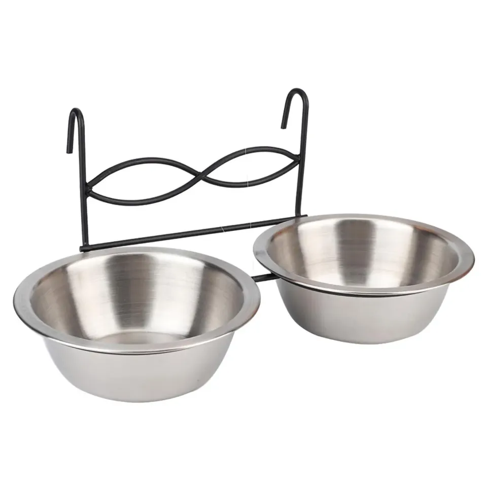 Garosa bol animaux inox suspendu 13 cm