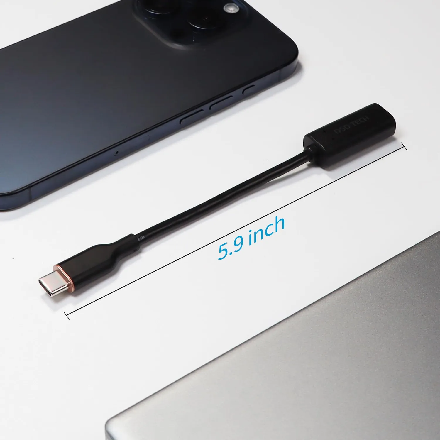DSD TECH SH-AU05A adaptateur USB-C jack 3,5 mm 24 bits/96 kHz