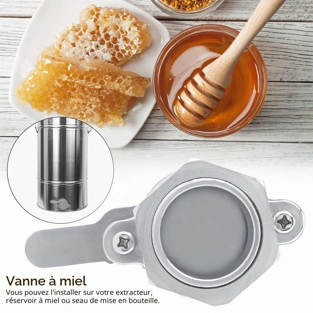 Garosa Robinet à miel inox extracteur 12,2 cm anti-fuite