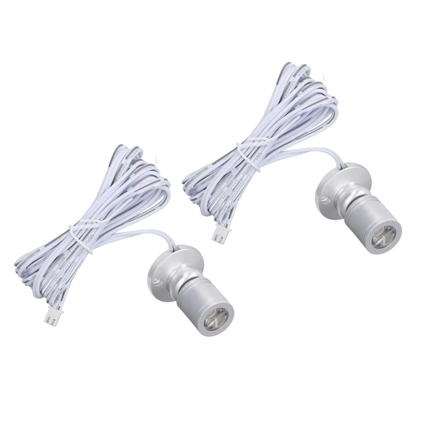 Garosa mini spot LED USB 5V intensité variable silver 2 spots