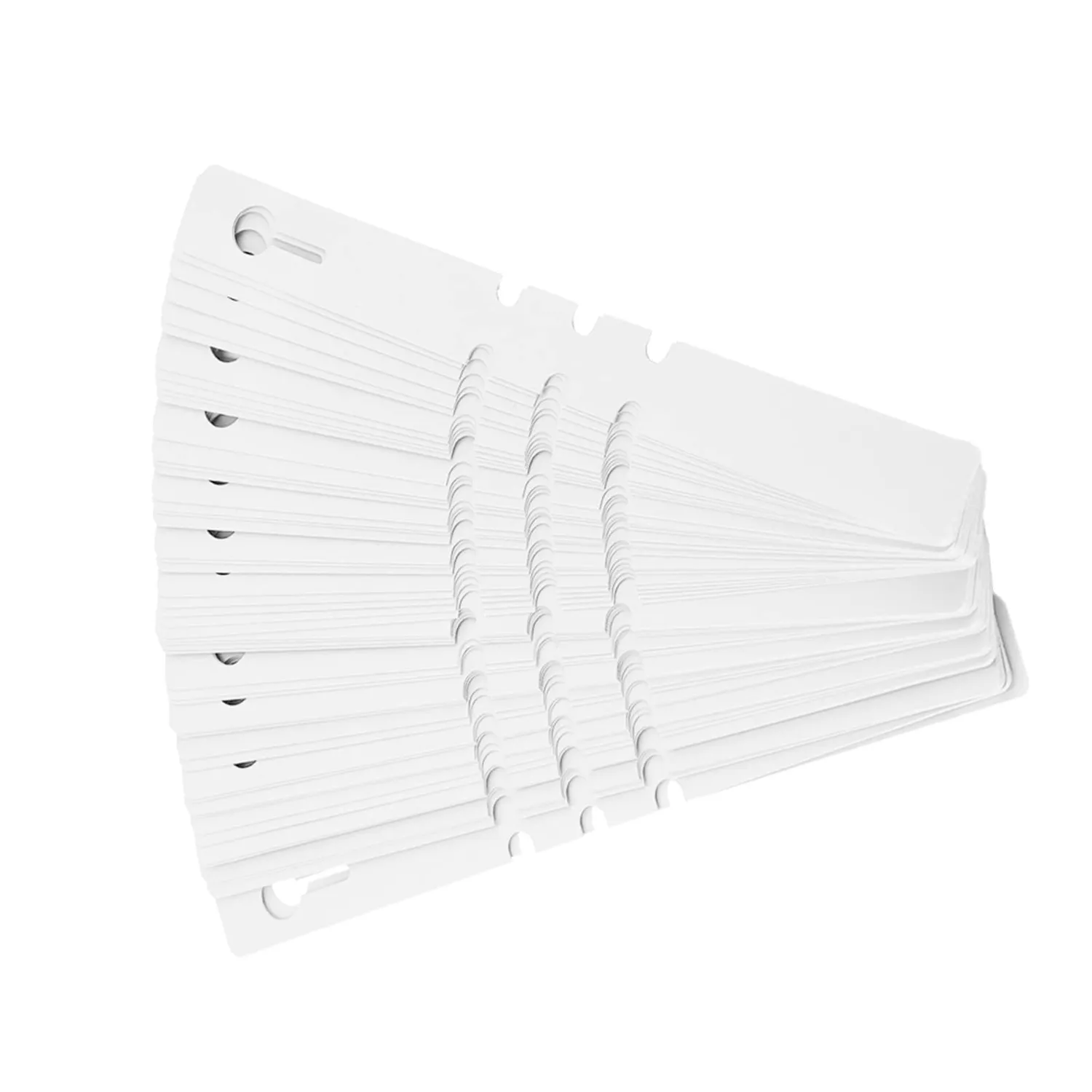 Garosa étiquettes de jardin à boucle blanches, lot de 100 en PVC