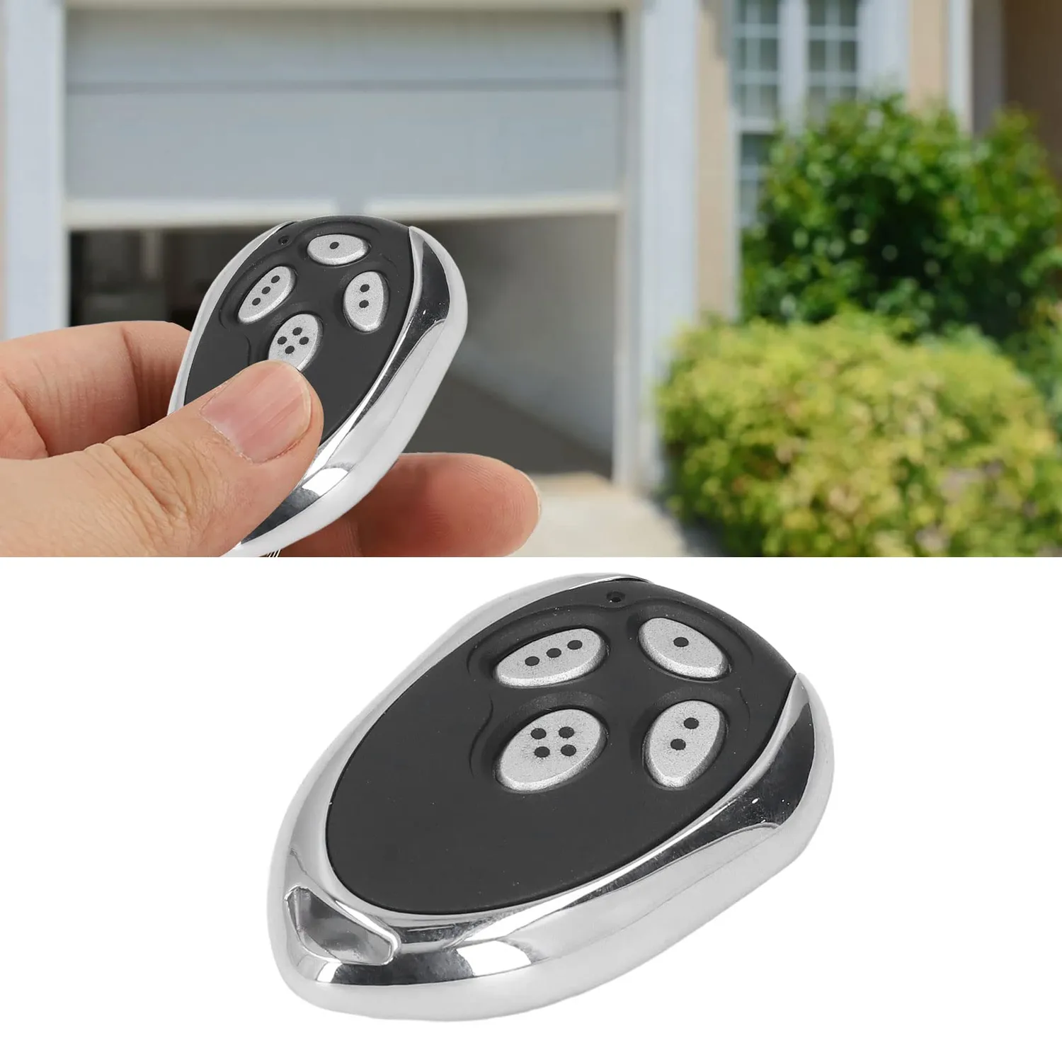 Garosa Télécommande rolling code porte de garage 4 boutons 433,92 MHz