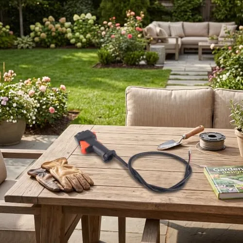 Garosa poignée accélérateur débroussailleuse 12 mm, câble 114 cm