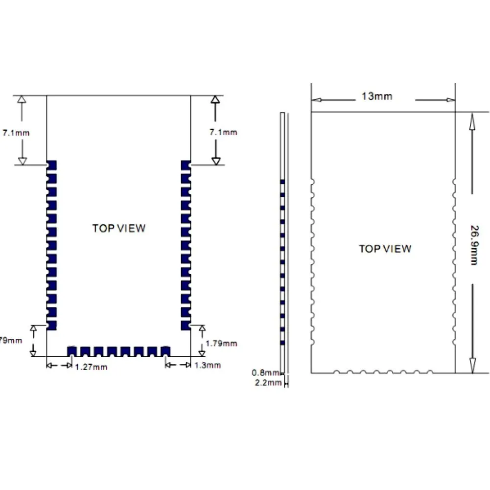 DSD TECH HM-18 module Bluetooth 5.0 BLE CC2640R2F