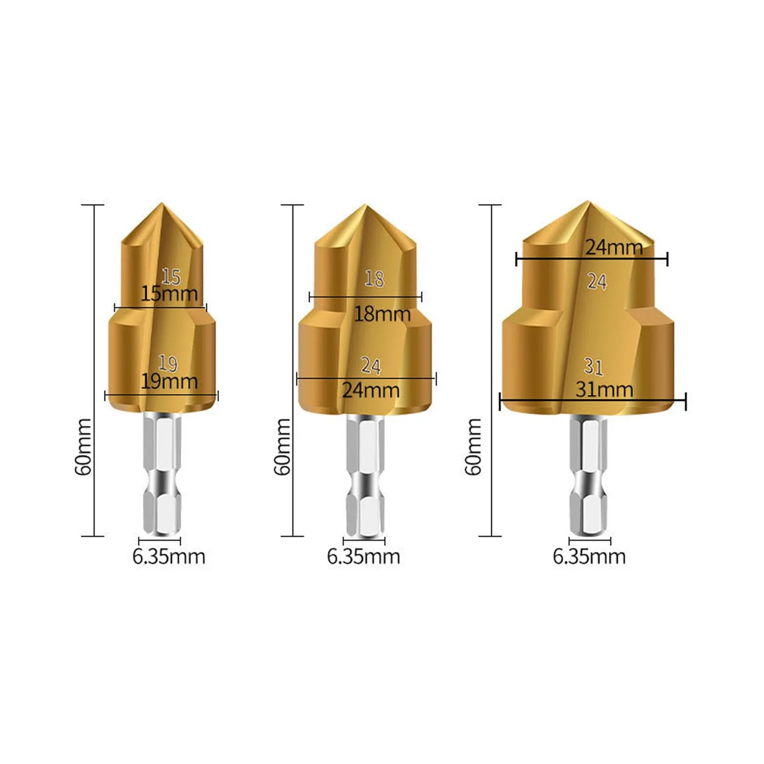 Garosa kit alésoir tuyau PPR 3 pièces 19-31mm