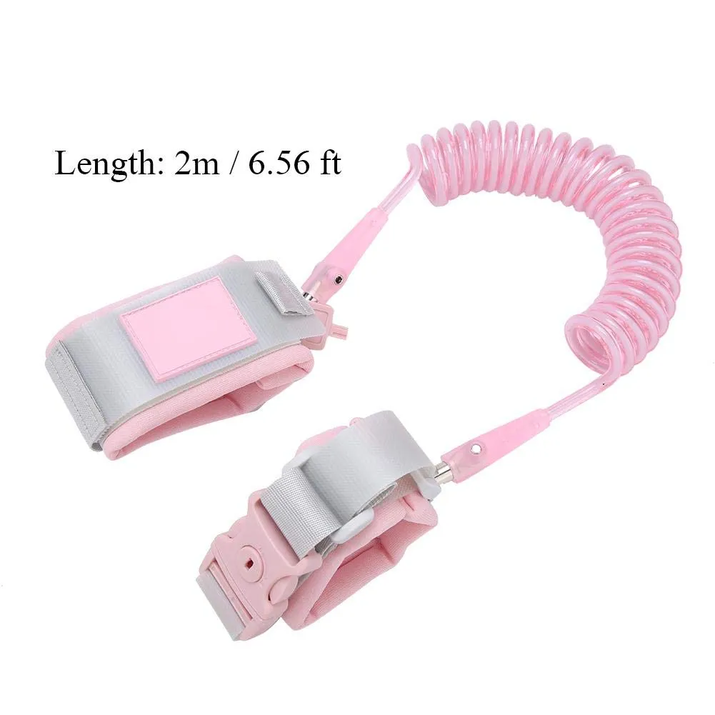 Garosa laisse de sécurité enfant 2 m rose avec serrure