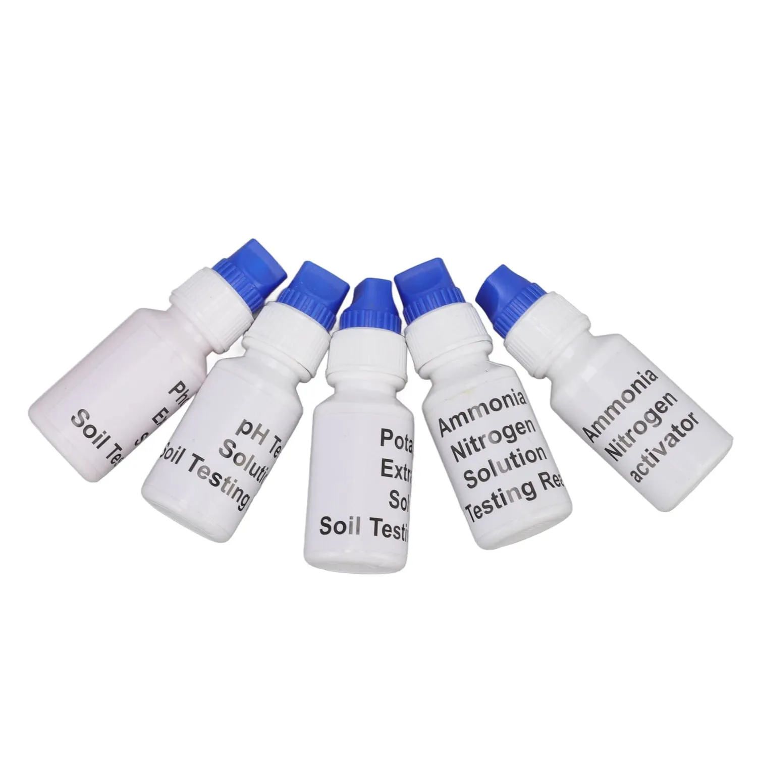 Garosa kit d’analyse de sol NPK 5 flacons, réactifs liquides